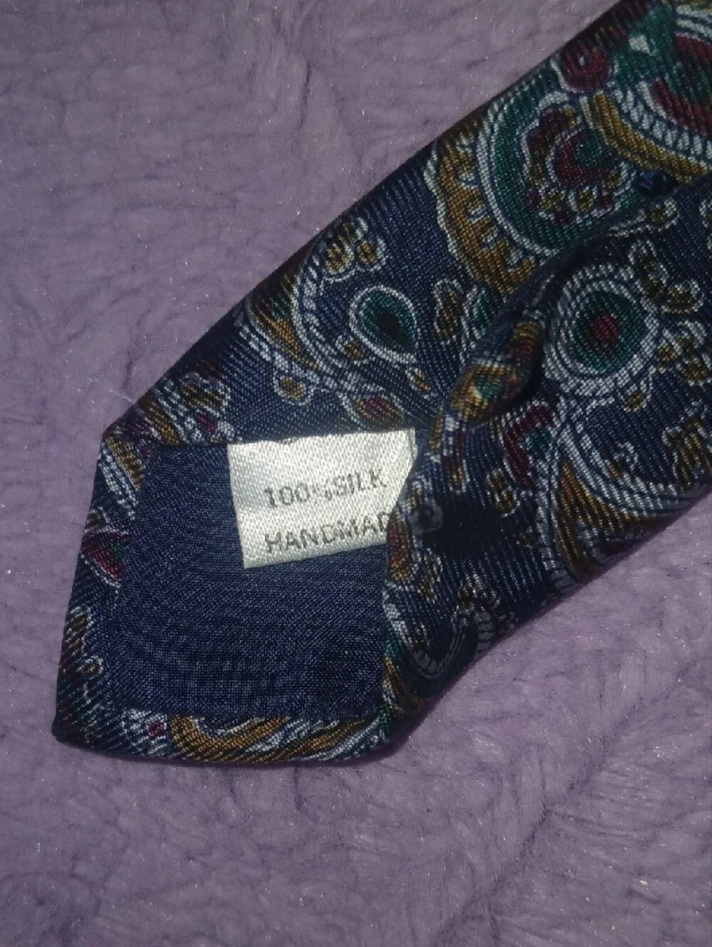 Vintage Dunhuang Paisley 100% Pure Silk Tie